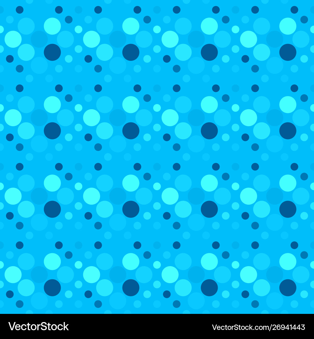 Abstract circle pattern background - cyan design vector image