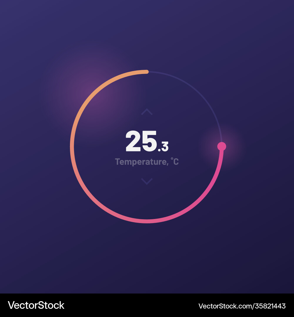 Control knob used for regulating ui and ux kit vector image