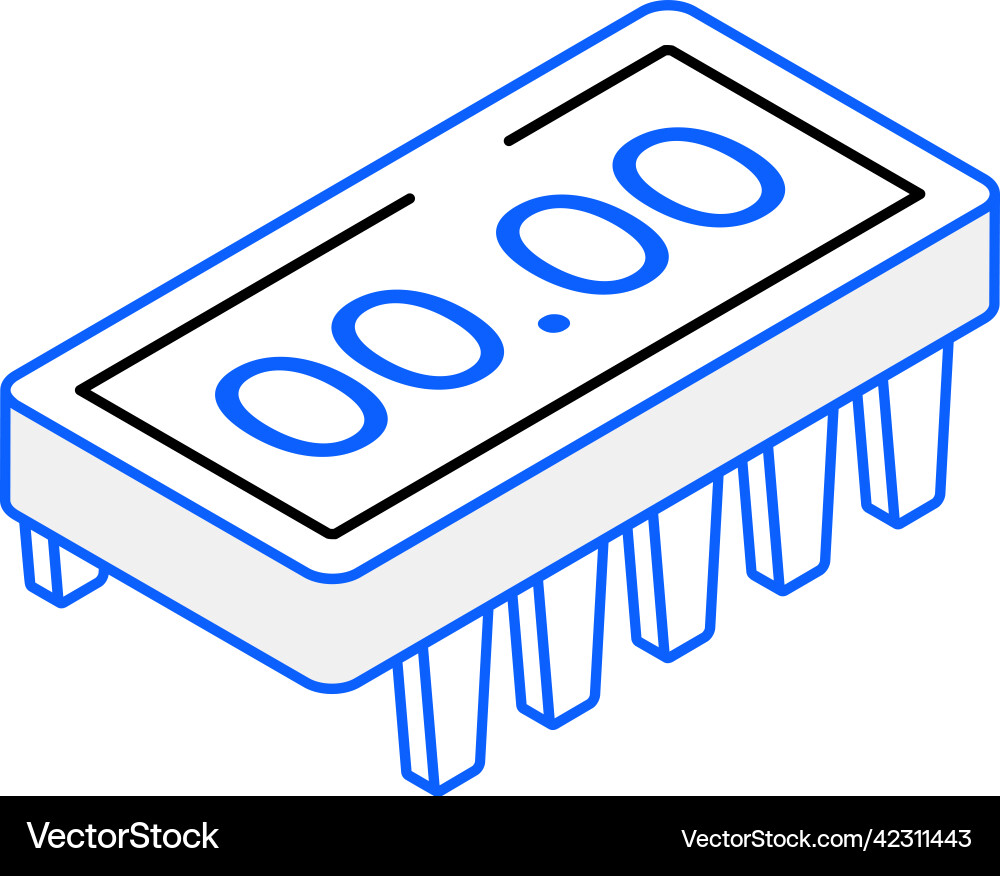 Digital timer Vector Image