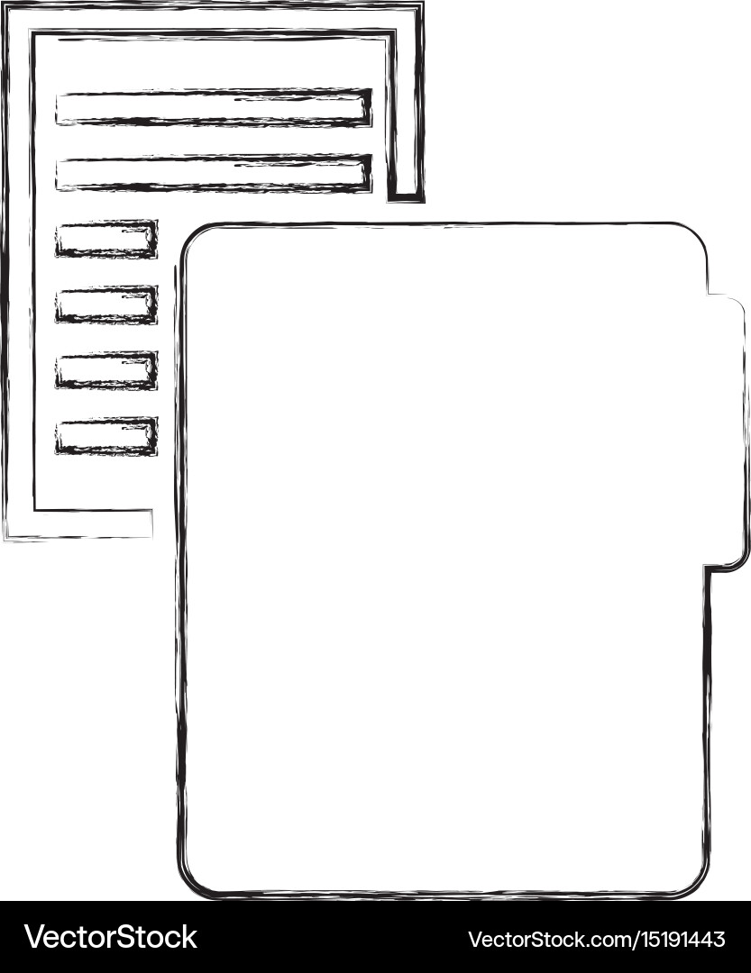 Folder file with paper isolated icon vector image
