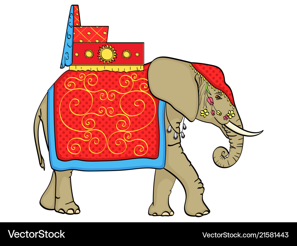Isolated object on white background elephant Isolated object on white background elephant vector image