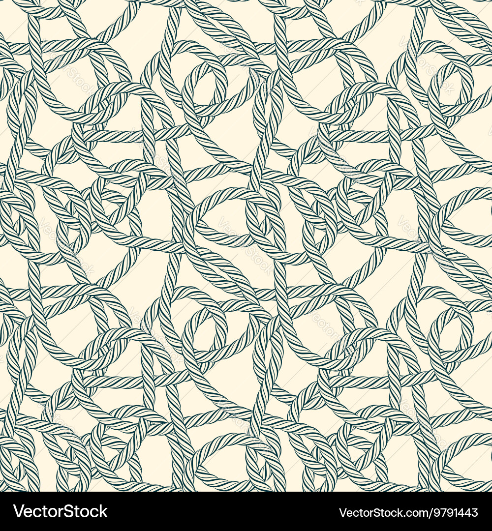 Rope Loop Pattern - Seamless vector image