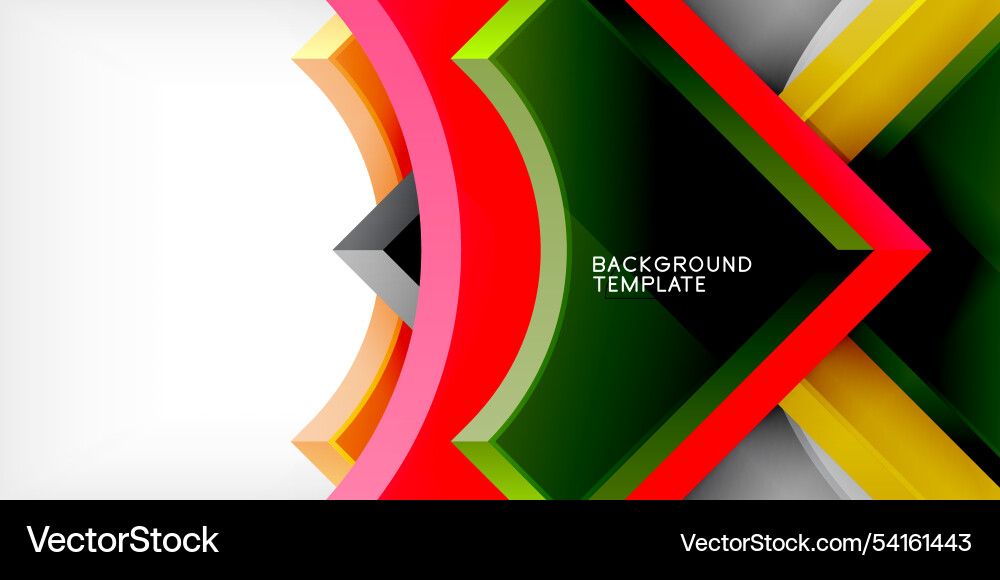 Square arrow shapes with round elements Square arrow shapes with round elements vector image