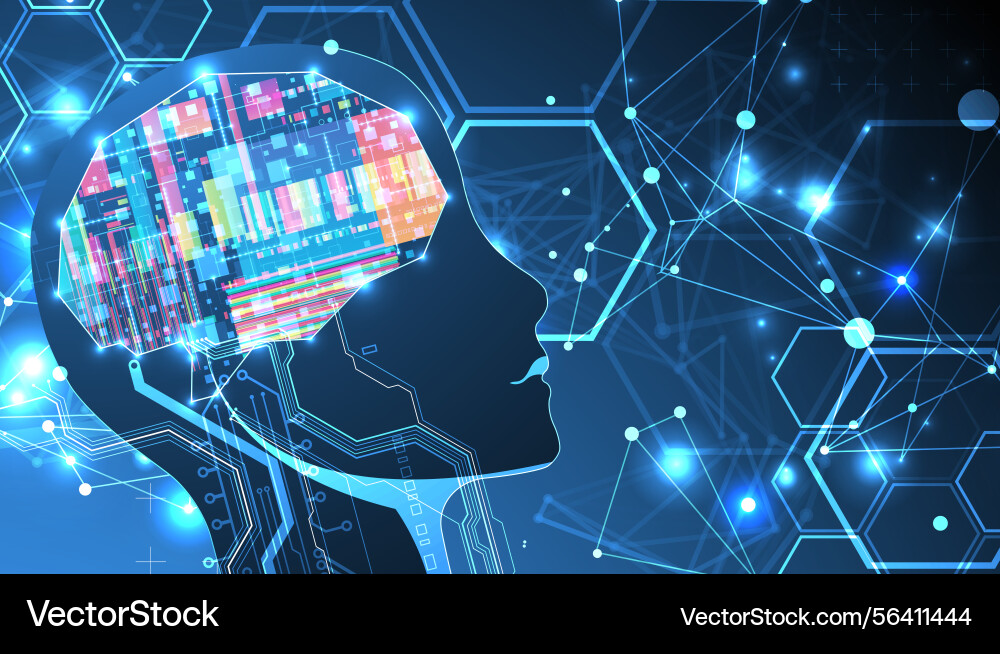 Abstract background on the theme of artificial Abstract background on the theme of artificial vector image