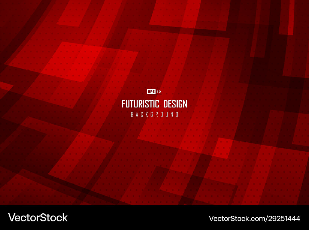 Abstract gradient red technology design template Abstract gradient red technology design template vector image