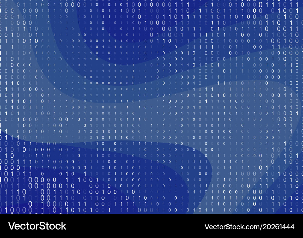 Binärer Computercode Hintergrund vektorbild