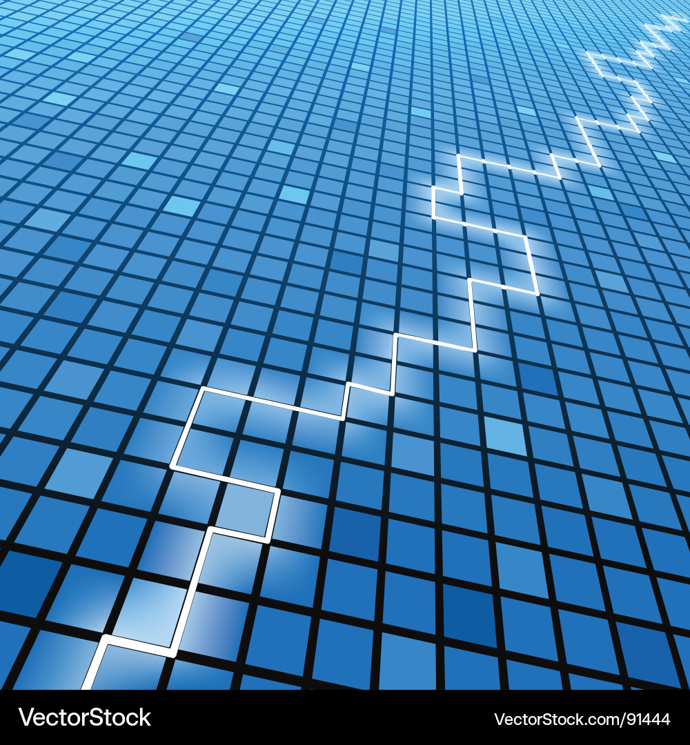 Cracked Grid Pattern Vector Image