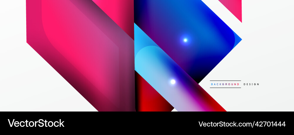 Dynamic 3d geometric abstract background Vector Image