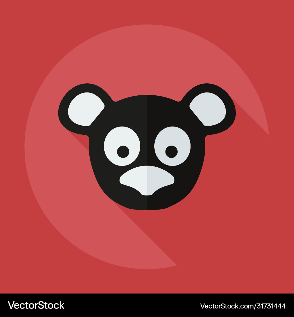 Flat modern design with shadow icons pandas Flat modern design with shadow icons pandas Vector Image