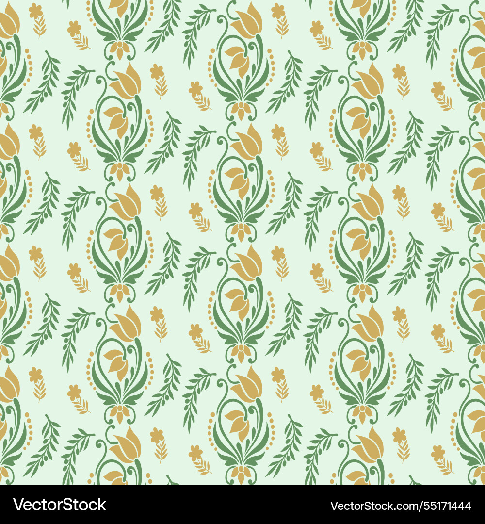 Floral element cascade seamless pattern Floral element cascade seamless pattern Vector Image
