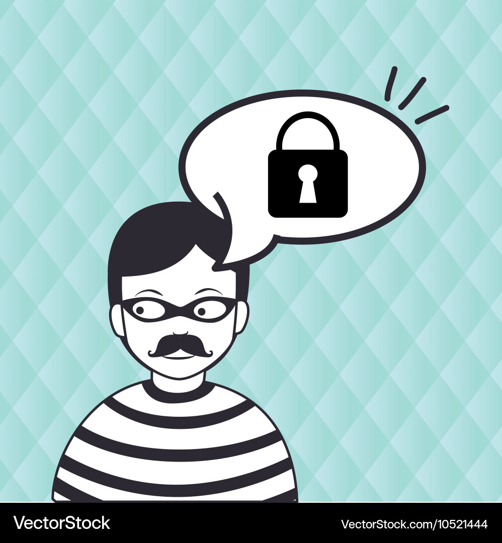 Hacker information app icon vector image