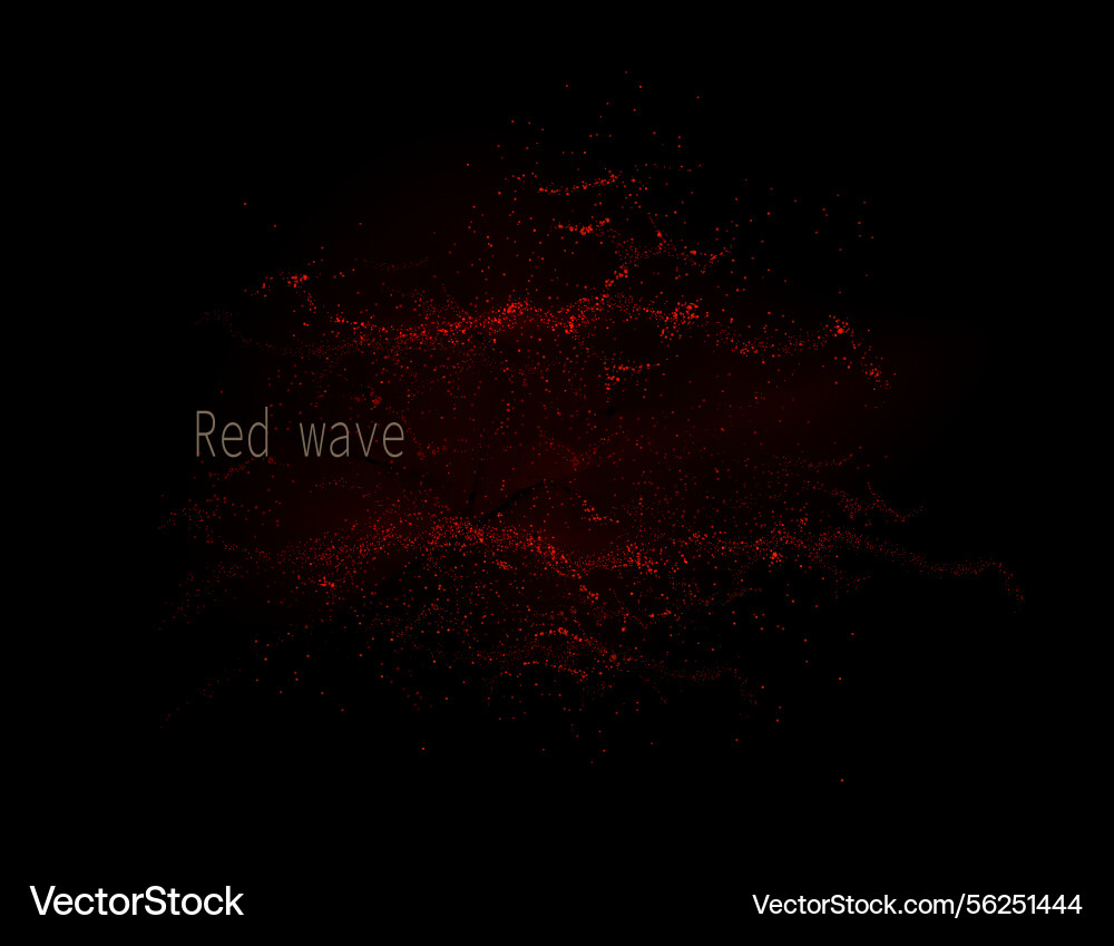 Isolated composition with red horizontal chaotic Isolated composition with red horizontal chaotic vector image