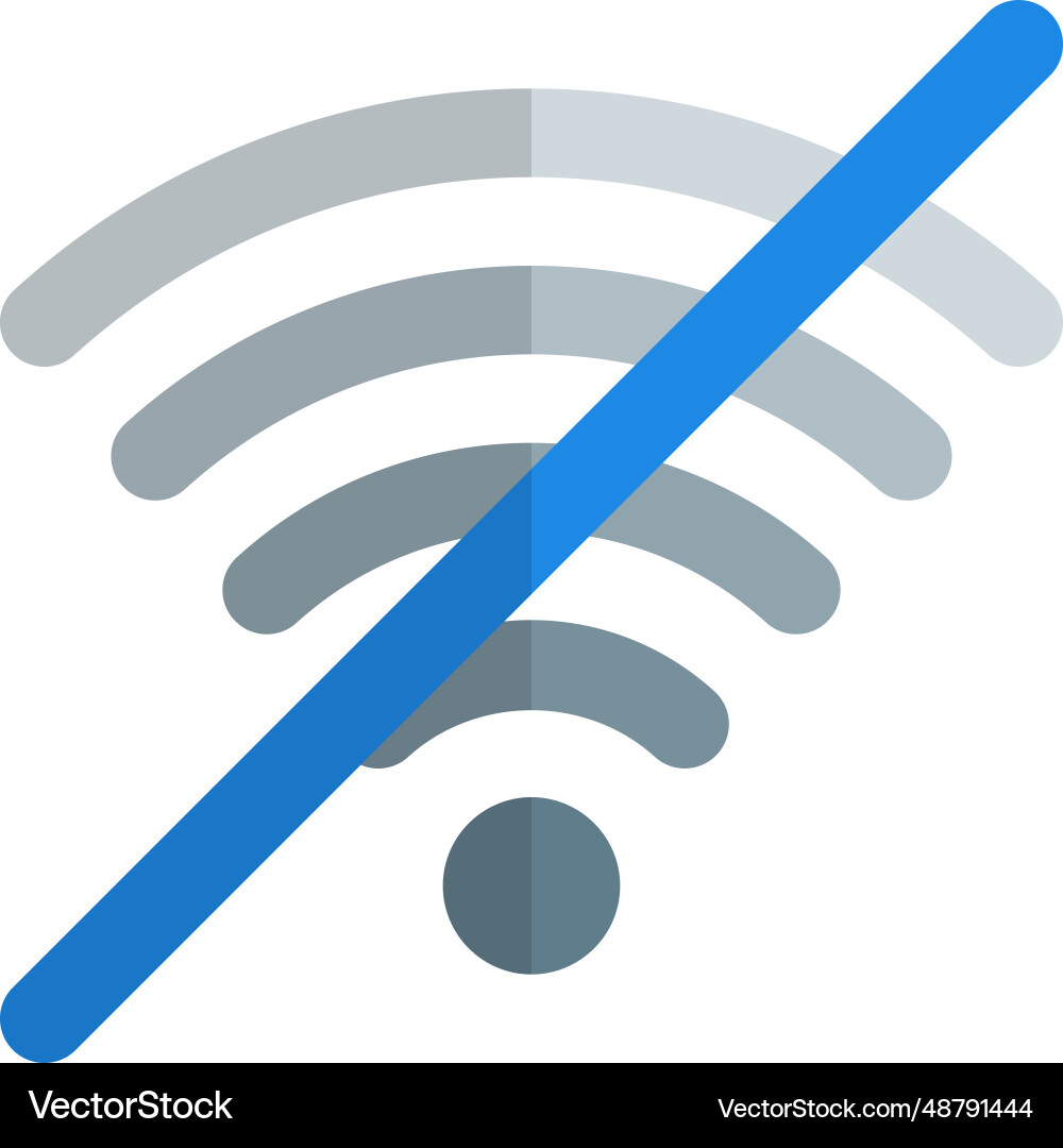Lost or unavailability of internet connection vector image