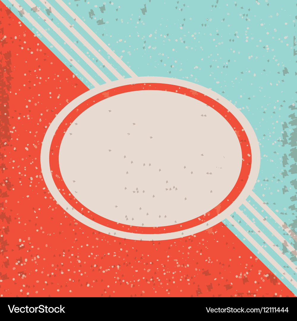 Retro background with label design vector image