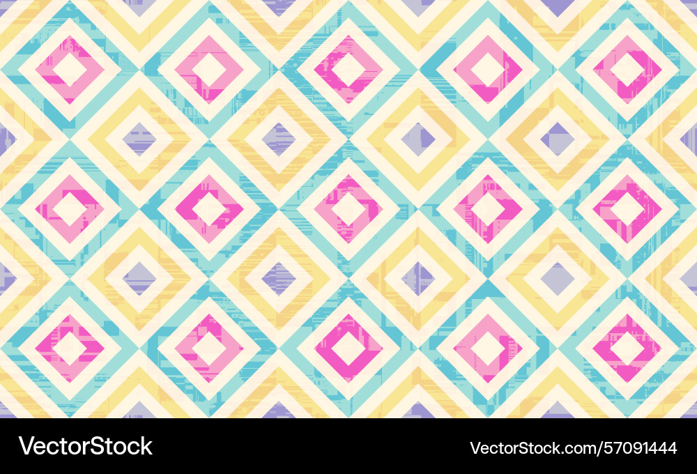 Seamless pattern geometric delicate colors Vector Image
