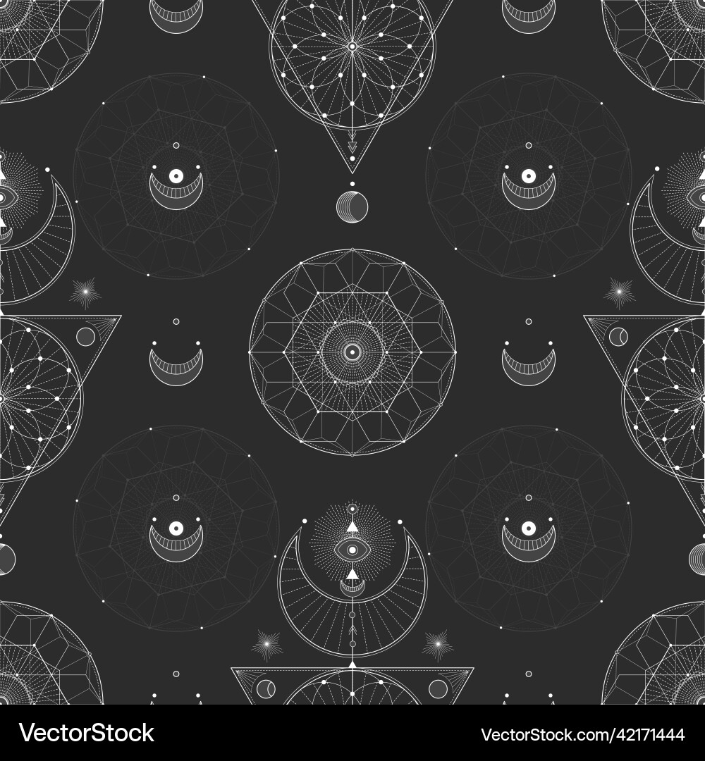 Seamless pattern with geometric symbols Seamless pattern with geometric symbols vector image