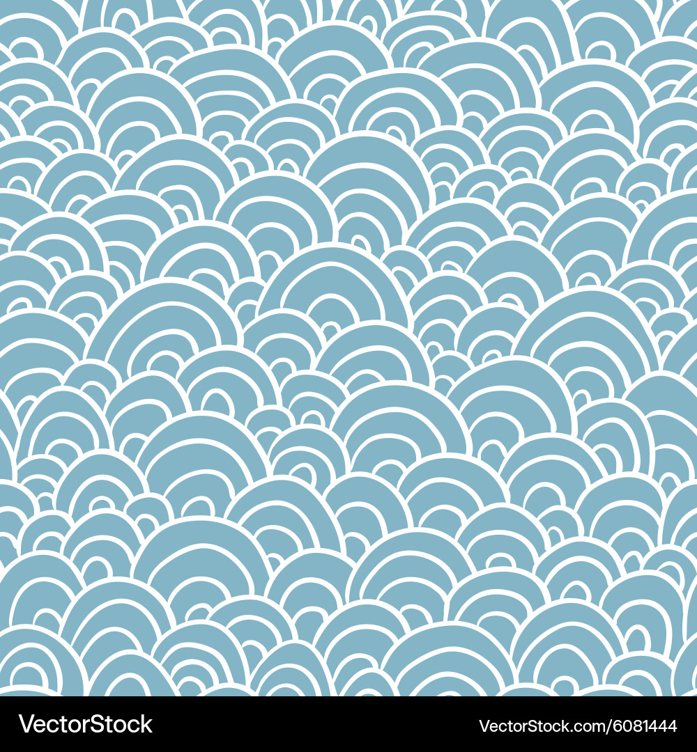 Seamless pattern with waves Vector Image