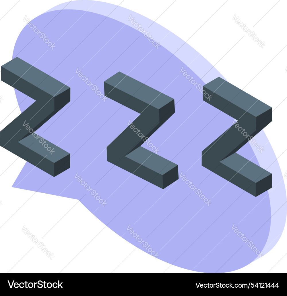 Sleeping zzz text showing resting and snoring Sleeping zzz text showing resting and snoring vector image