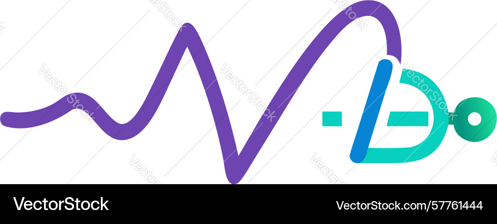 Sound wave pulse icon audio signal indicator Vector Image