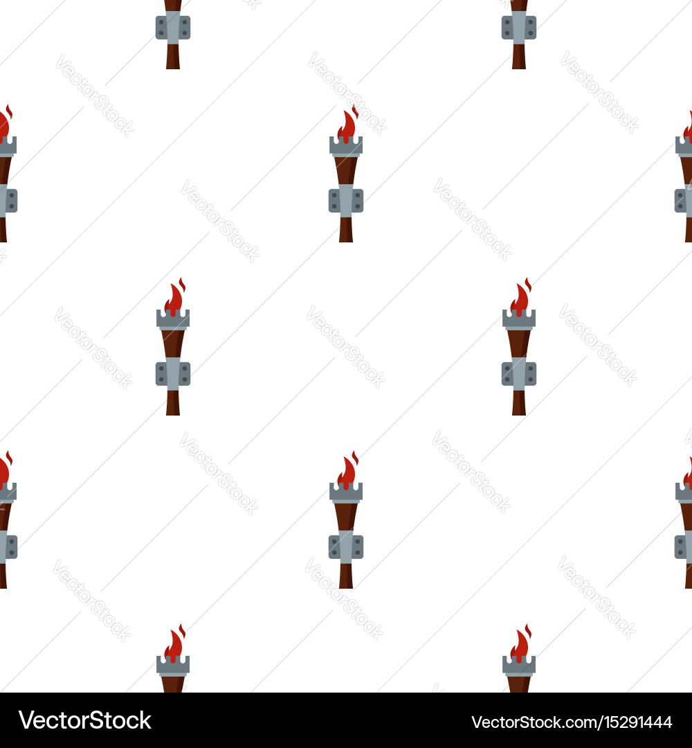 Torch pattern flat Vector Image