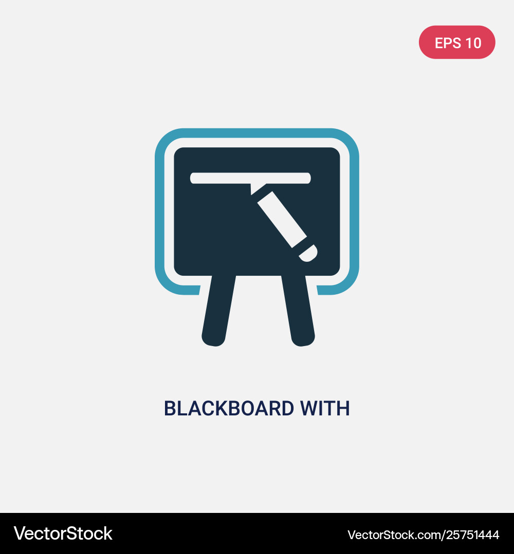 Two color blackboard with icon from user Two color blackboard with icon from user vector image