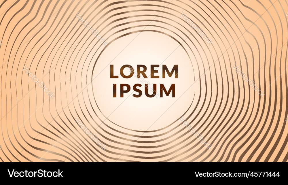 Wavy gold circle line pattern abstract background Wavy gold circle line pattern abstract background vector image