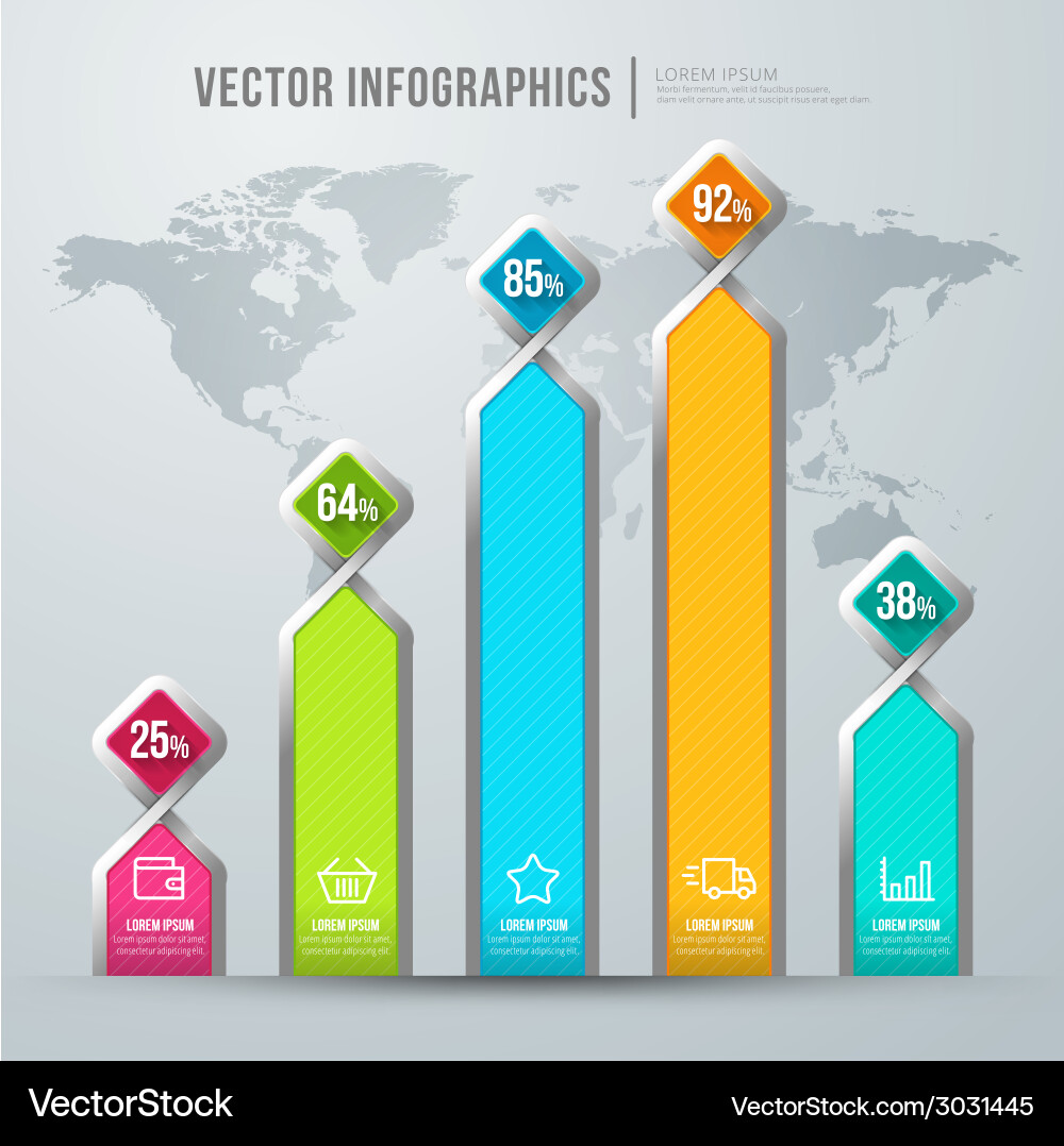 Abstract infographic design workflow layout Vector Image