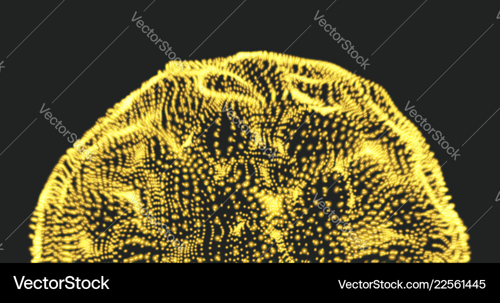 Array mit dynamischen Partikeln 3d Technologie-Stil Array mit dynamischen Partikeln 3d Technologie-Stil vektorbild