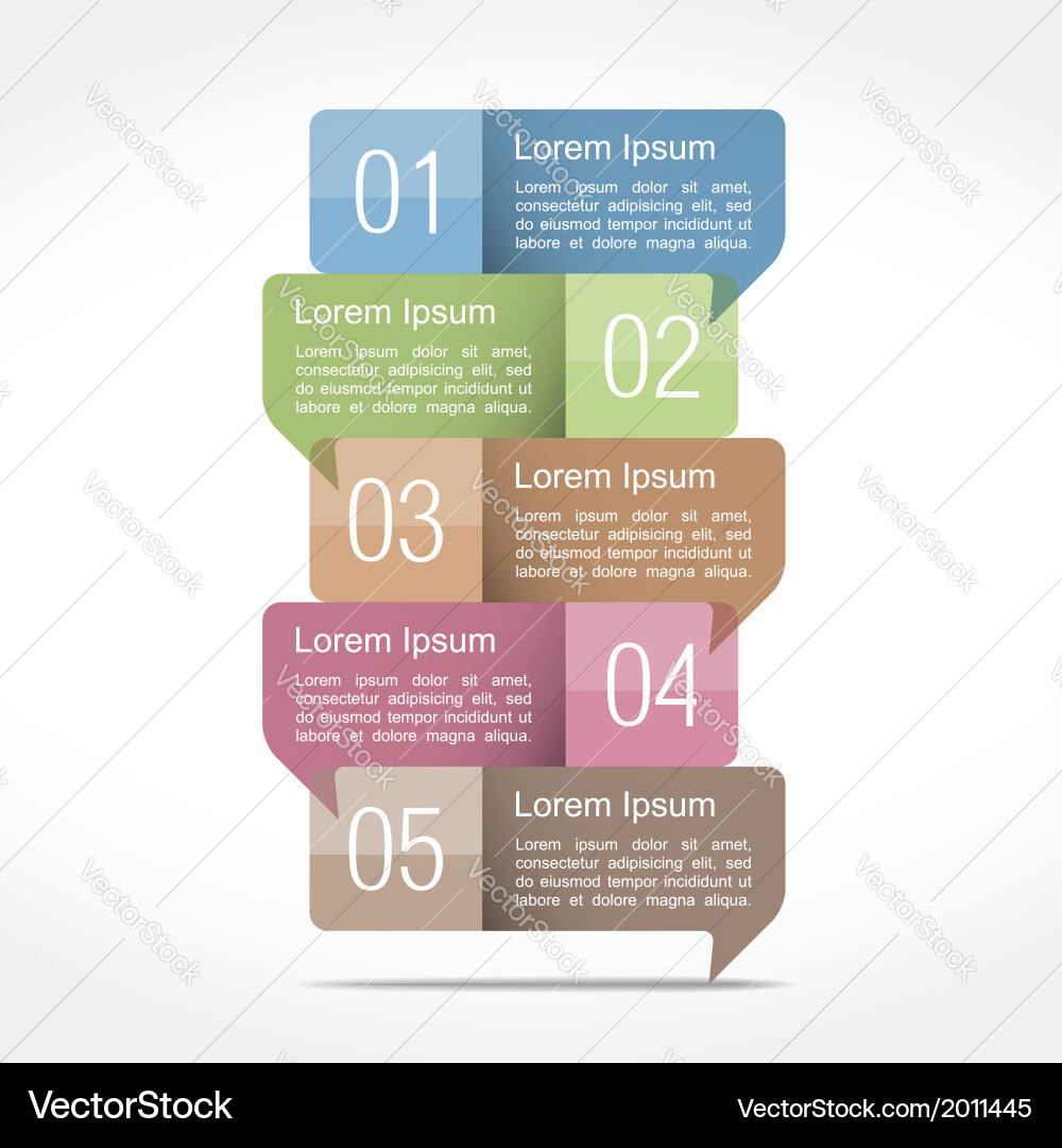 Design template with speech bubbles vector image