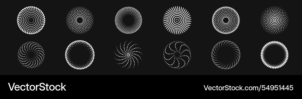 Dot radial pattern halftone downloads circular vector image