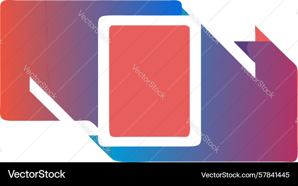 Gradient overlapping shapes abstract mobile vector image
