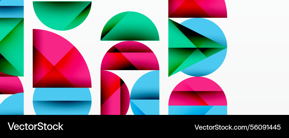 Minimal geometric abstract background circle Minimal geometric abstract background circle vector image