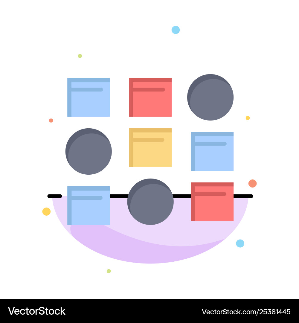 Pattern system data science vector image