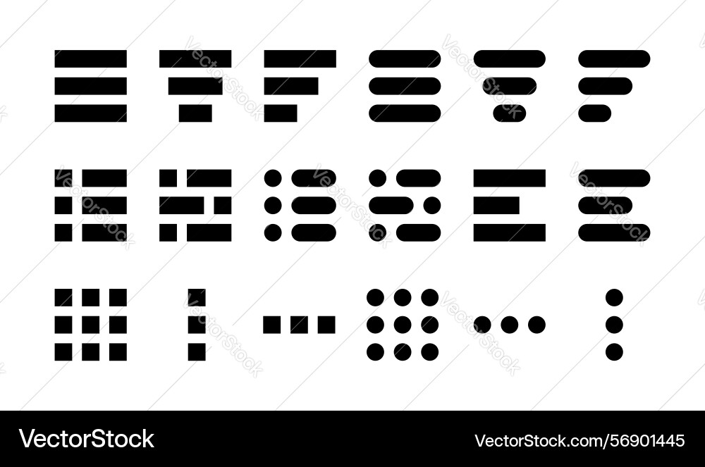 Set of hamburger menu icons for website navigation Set of hamburger menu icons for website navigation vector image