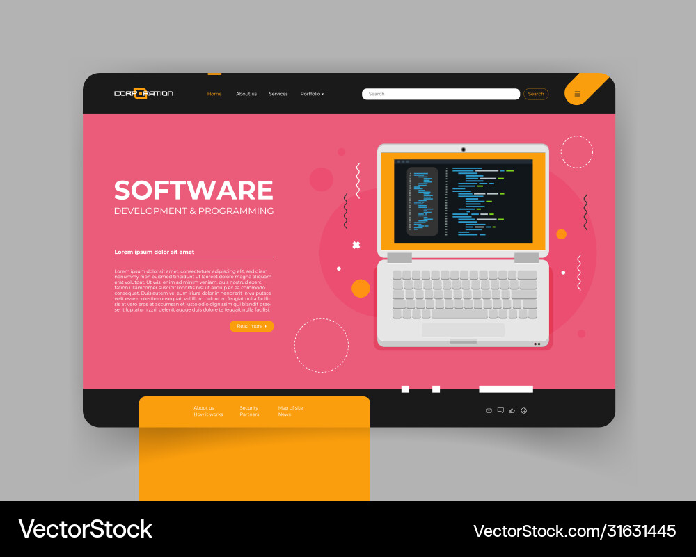 Softwareentwicklung und Programmcode Softwareentwicklung und Programmcode vektorbild