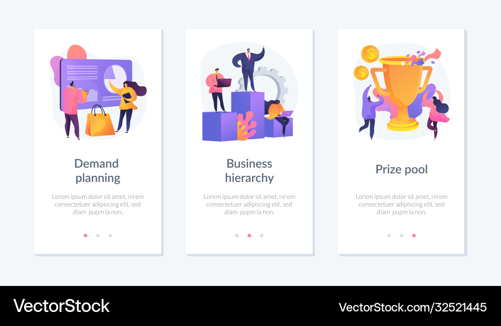 Startup sources app interface template Startup sources app interface template Vector Image