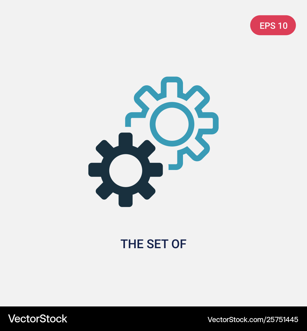 Two color set icon from user interface Two color set icon from user interface vector image