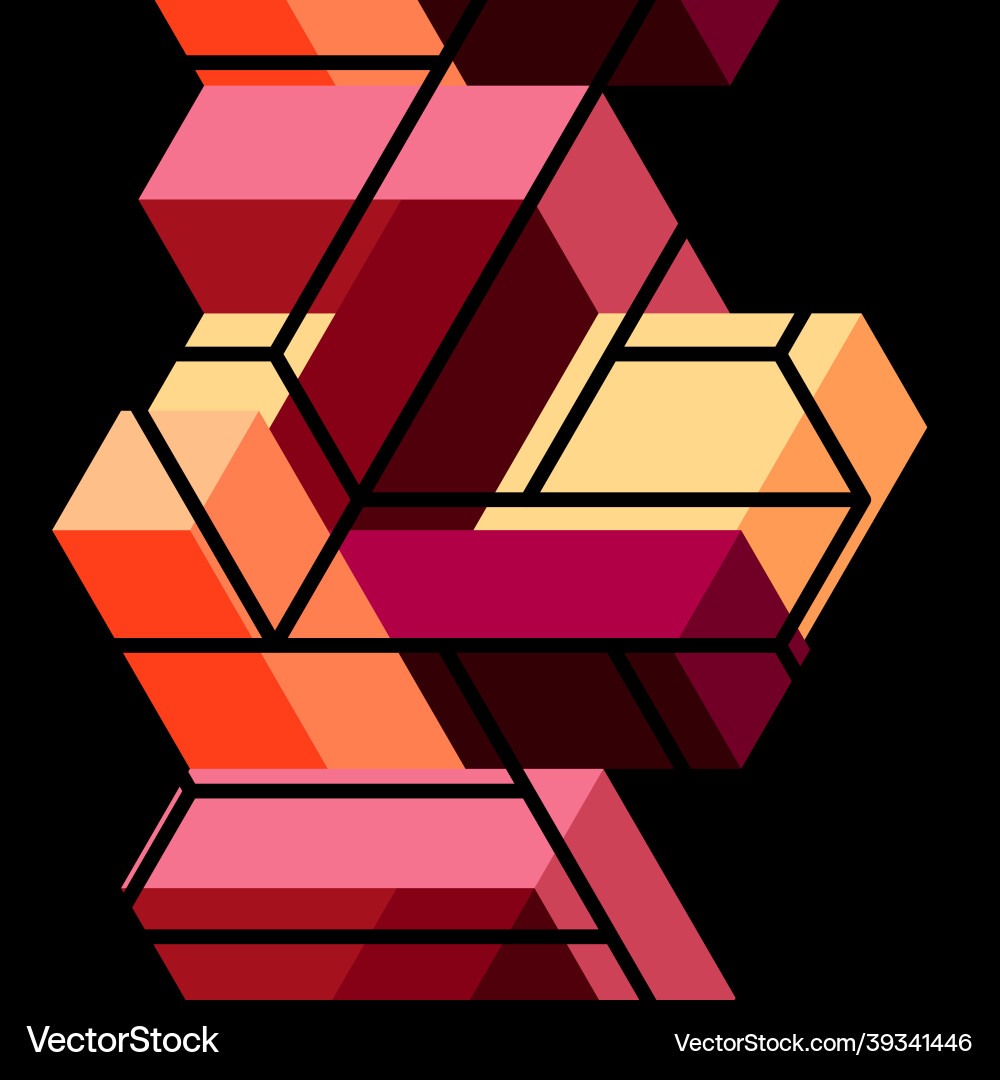 Abstract background 3d cubes cubic elements Abstract background 3d cubes cubic elements vector image