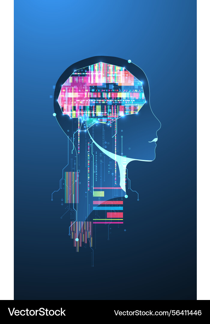 Abstract background on the theme of artificial Abstract background on the theme of artificial vector image