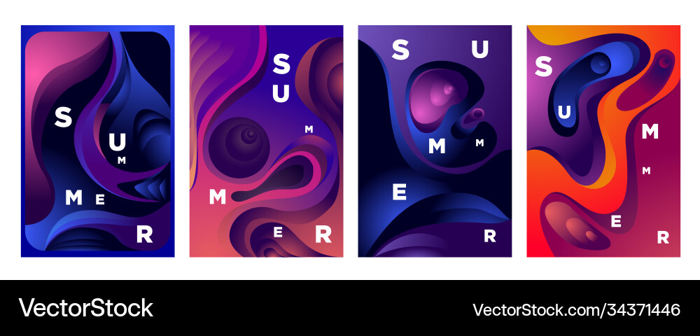 Abstract colorful gradient fluid and wave Abstract colorful gradient fluid and wave Vector Image