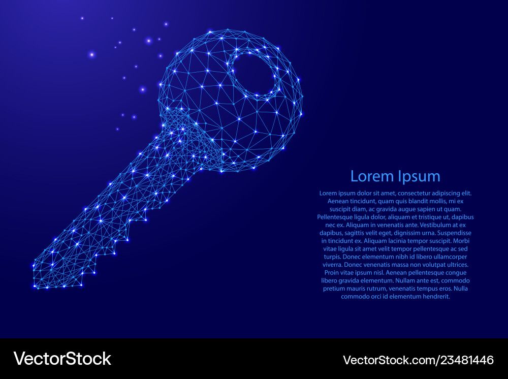 Data Security & Blockchain Keys Vector Image