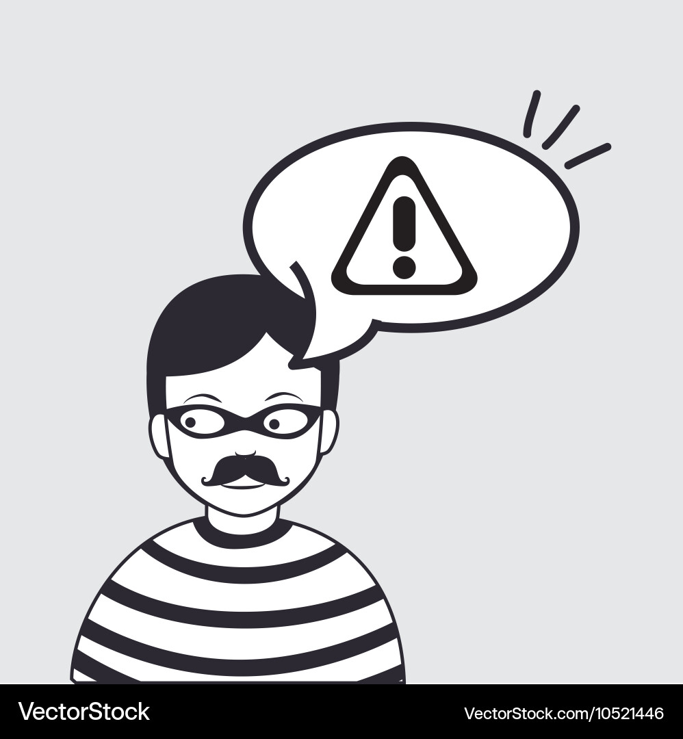 Hacker information app icon vector image