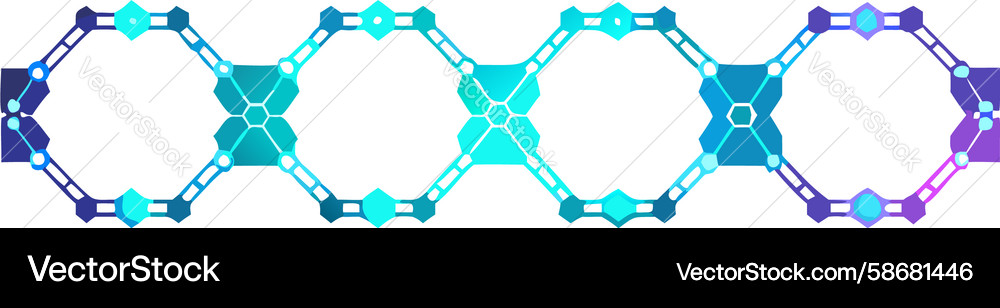 Interconnected circular nodes network abstract Vector Image