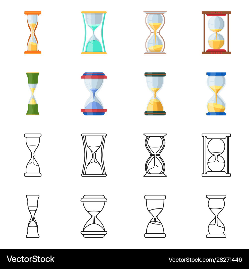 Isolated object counting and instrument sign Isolated object counting and instrument sign vector image