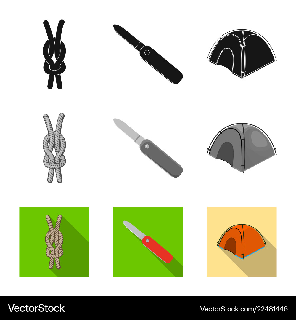 Isolated object of mountaineering and peak symbol Vector Image