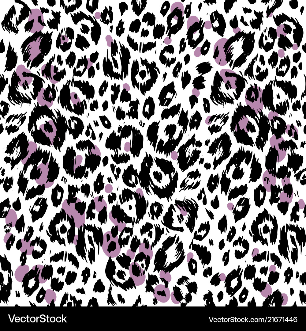 Leopard Print Seamless Pattern Vector Image