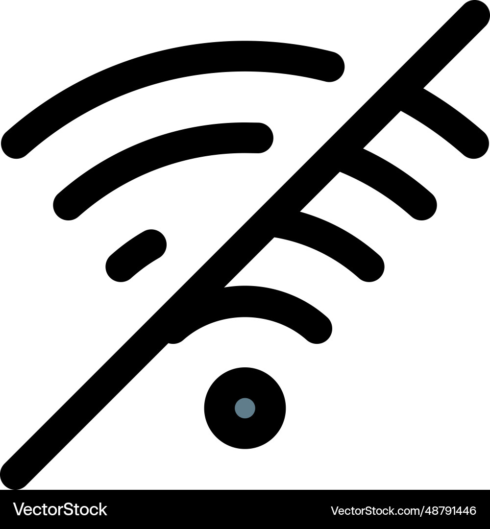 Lost or unavailability of internet connection vector image