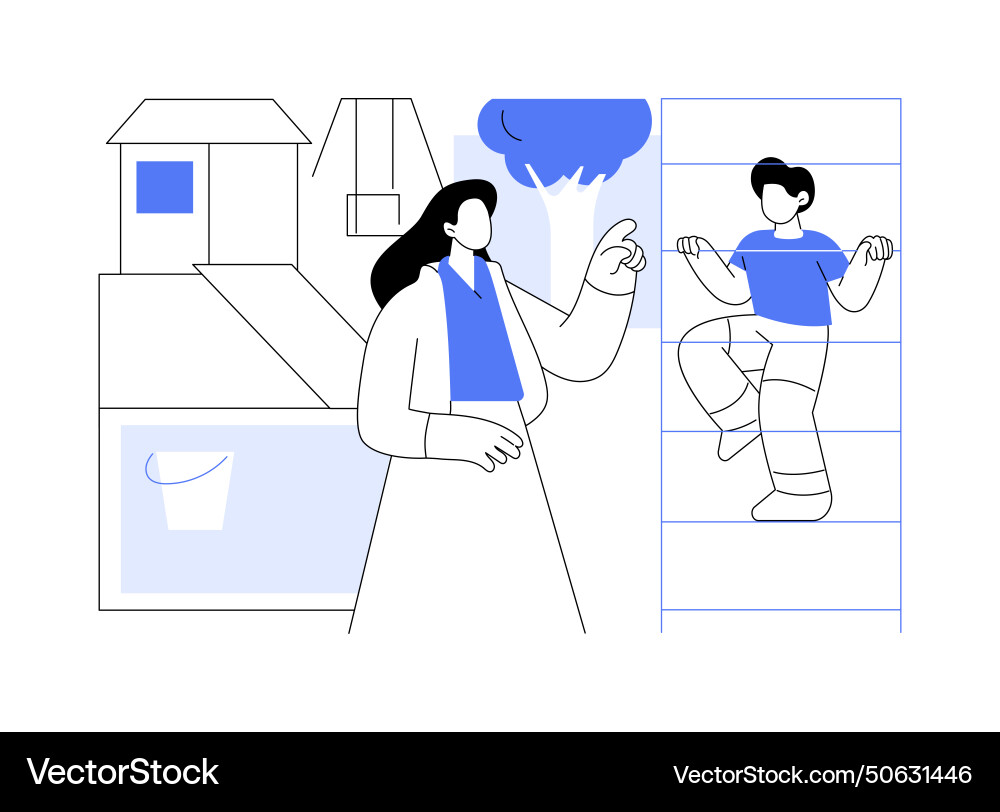 Playground Facility Isolated Cartoon Royalty Free Vector