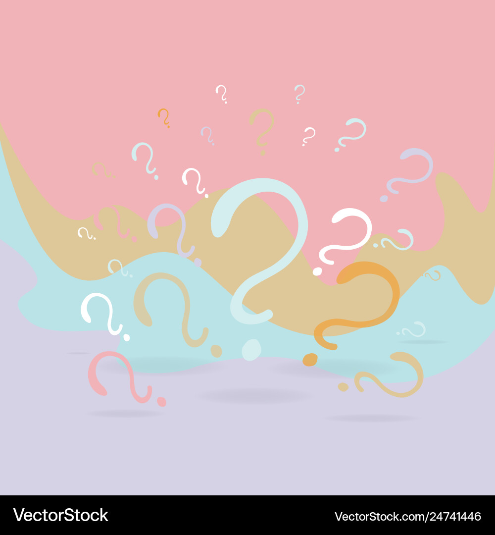 Question signs composition for web and print Question signs composition for web and print vector image