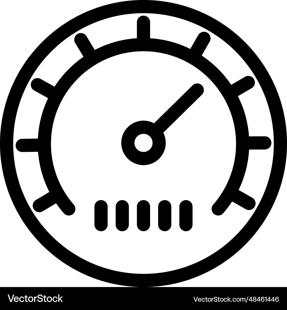 Round indicator icon control panel measurement Round indicator icon control panel measurement vector image